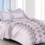 Lavender Luxury Pure Cotton Double Bedsheet Set