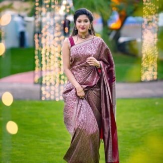 Super Hit wedding Series Of Pastel Lichi Slik saree