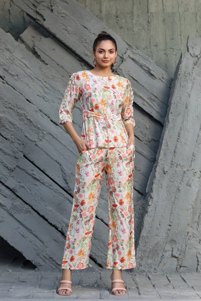 Floral Printed Co ord Set For Women